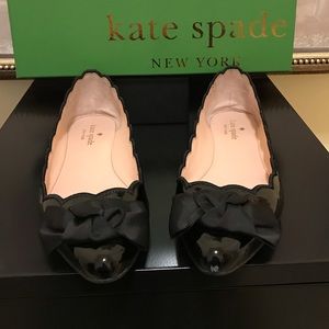 Kate Spade Nannete black patent flats 🥿 Preowned